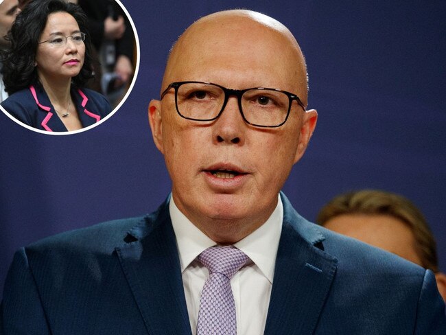 Opposition leader Peter Dutton has slammed the behaviour of Chinese officials after they blocked a TV journalist twice from attending a press conference.