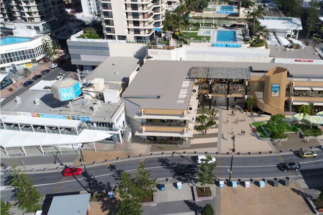 Artist impression of the proposed redevelopment of the Paradise Centre in Surfers Paradise on the Gold Coast.