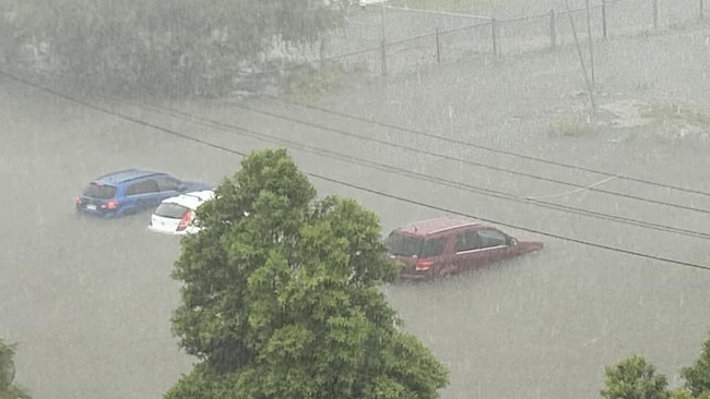 Robina Dawson captured these images from her unit overlooking Freshwater St in Hervey Bay during the wild weather brought by ex-Tropical Cyclone Alfred.