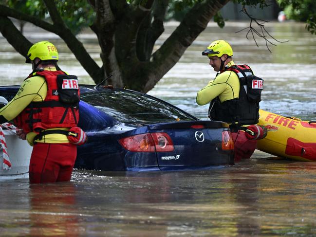 Flash flooding in Hanlon Park.