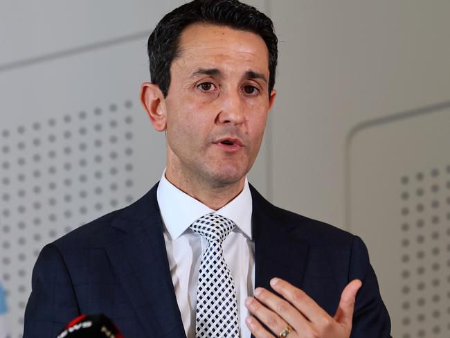 Brisbane, 21 January 2025. Queensland Premier David Crisafulli and Attorney General Deb Frecklington during a press conference in Brisbane. Picture: Supplied