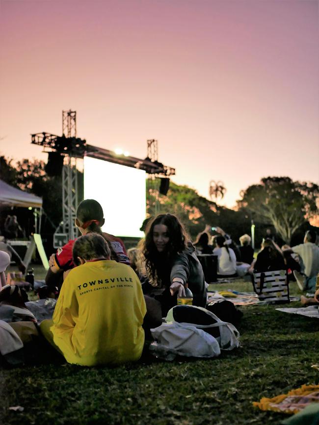 Fans watch Australia versus France in the quarter-finals of the FIFA Women's World Cup, at The Strand in Townsville on August 12, 2023. Picture: Blair Jackson