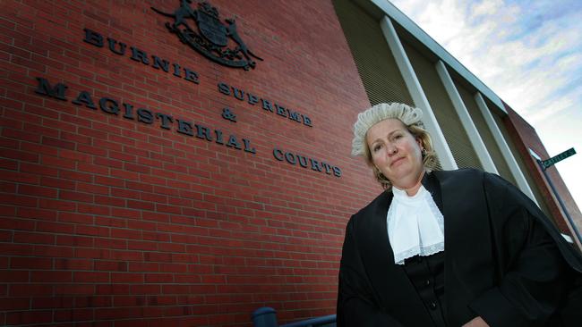 Supreme Court Justice Tamara Jago outside Burnie court.