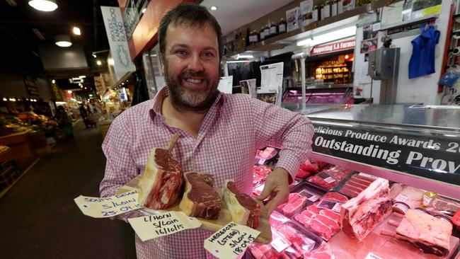 Richard Gunner at the Feast! Fine Foods Stall at the Central Market.