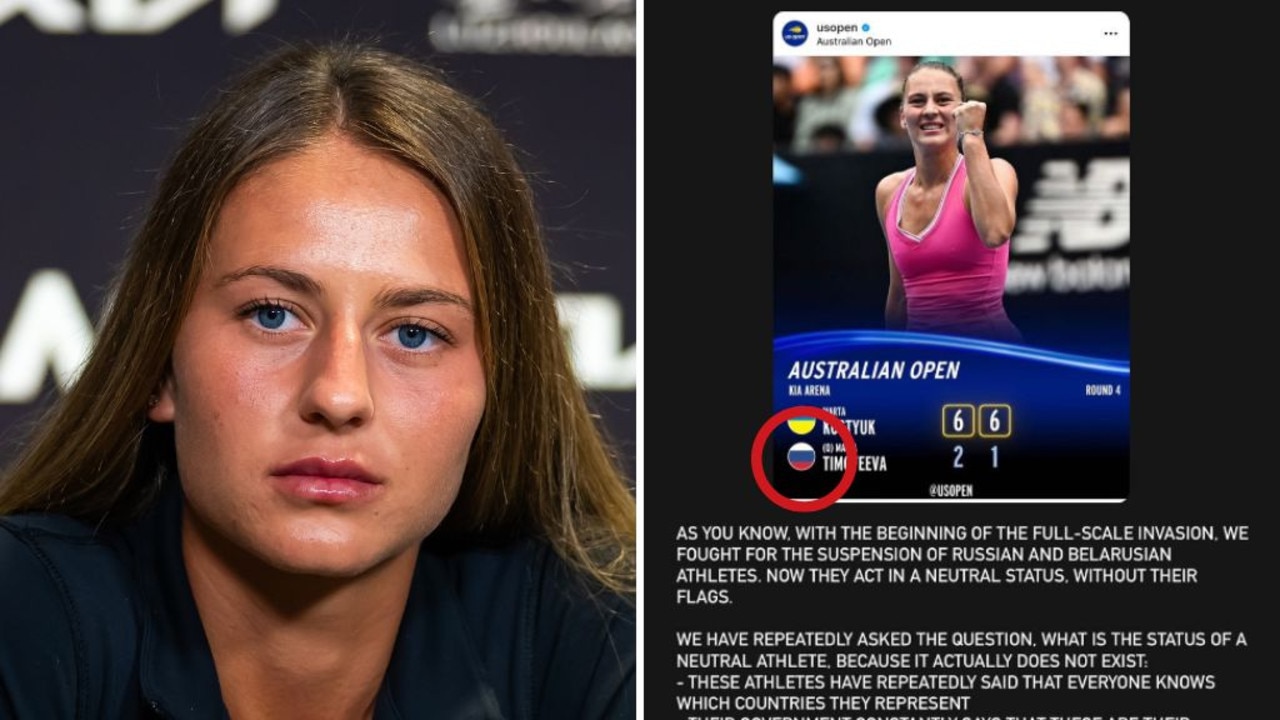 Українка Марта Костюк розгорнула російський прапор у видаленому пості в Instagram після перемоги на Australian Open
