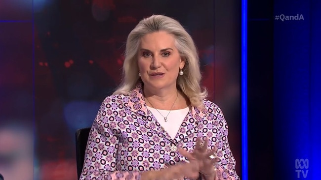 Outgoing Liberal Senator Hollie Hughes said that the Coalition should have a “really hard look” at what the cost of maintaining the net zero policy would be on Q&A