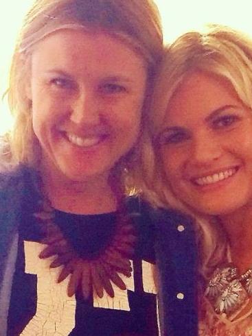 Stylist Shannon Meddings with Bonnie Sveen, who she styled