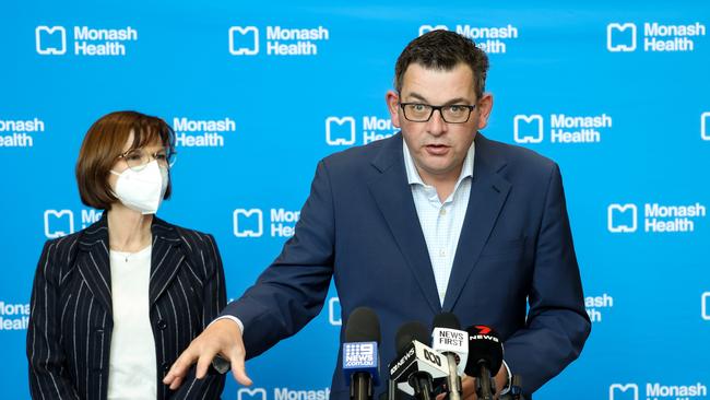 Daniel Andrews at Monash Children's Hospital, Clayton. Picture : NCA NewsWire / Ian Currie