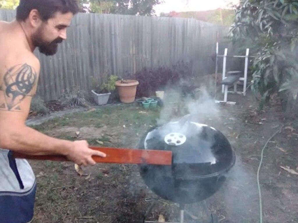 Shanon Hoffman cooking up a storm. His body was found mid-morning after he went missing at a notorious swimming hole on Monday. Picture: Facebook