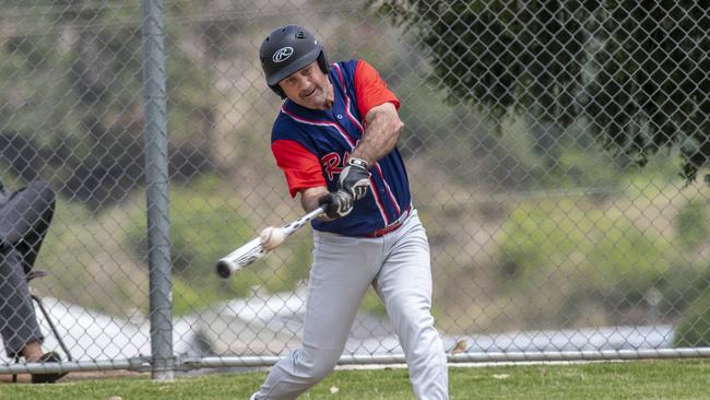 Stewart Kiely hits for the Toowoomba Rangers against Ipswich in division six action. Photo: Nev Madsen