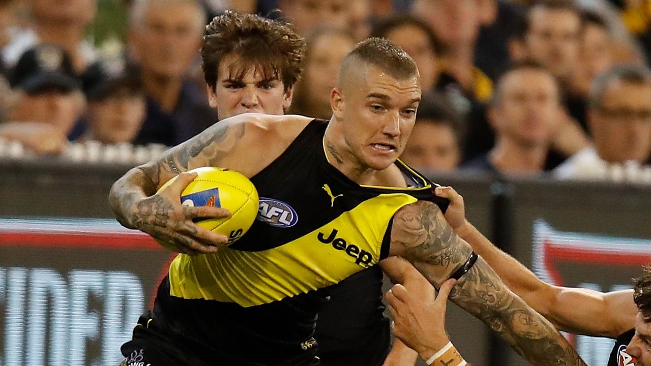 Richmond star Dustin Martin has retired after 302 games. Picture: Michael Willson / Getty Images