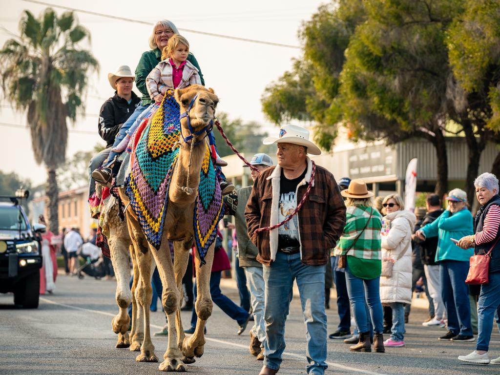 Richo The Camel Man leads the Book Week Parade. Photo: Leeroy Todd.