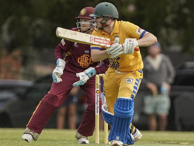 South East CA cricket GF: East Sandringham v Bentleigh Uniting. Jack Munnings batting for East Sandringham. Picture: Valeriu Campan