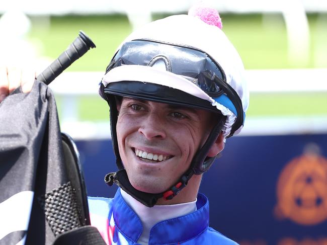 SYDNEY, AUSTRALIA - DECEMBER 09:  Jett Stanley riding Mosgold wins Race 1 Oran Park Highway Handicap during 