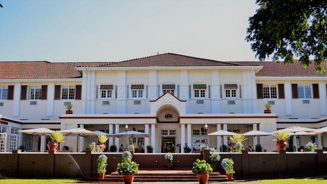 The Victoria Falls Hotel in Zimbabwe.