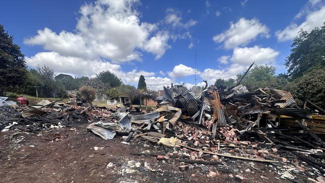 The aftermath of the tragic Christmas Day fire.