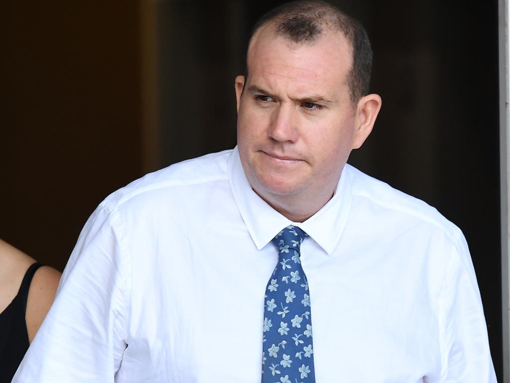 Kent Rowe leaving Darwin Supreme Court during his rape case trial. Picture: Amanda Parkinson