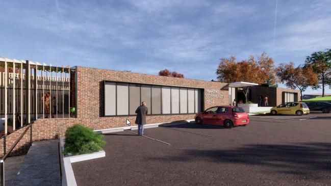 An artist impression of a $5 million redevelopment of the Marino Community Hall. Picture: Marion Council