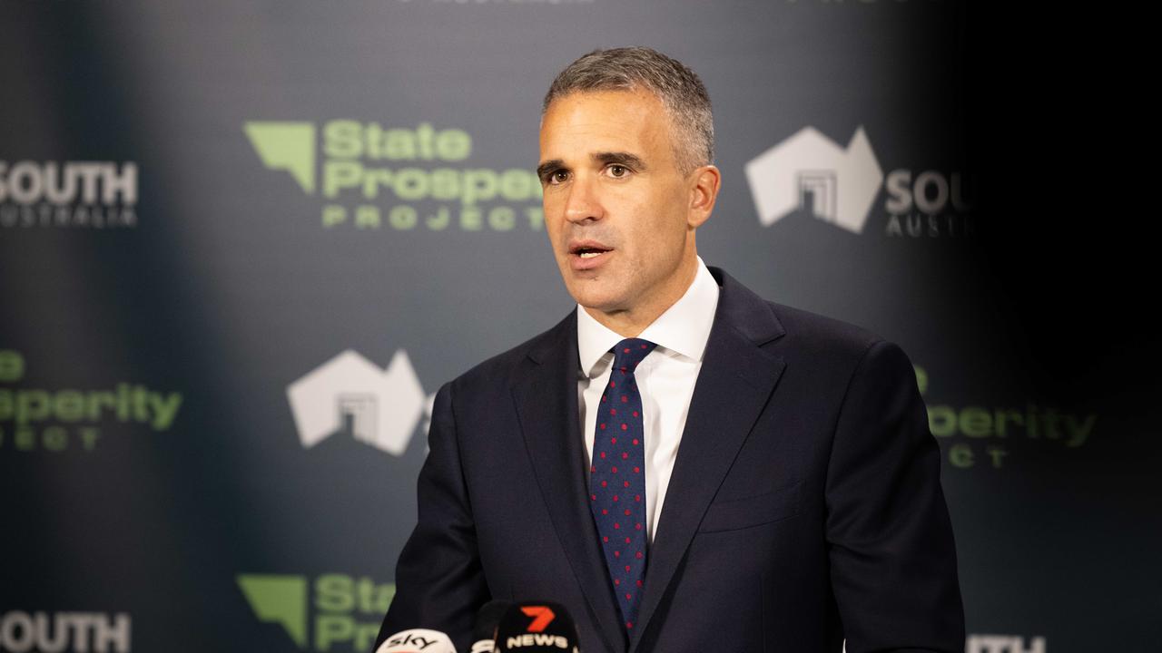 Premier Peter Malinauskas said SA Water’s failed policy had held up construction of new homes. Picture: Morgan Sette