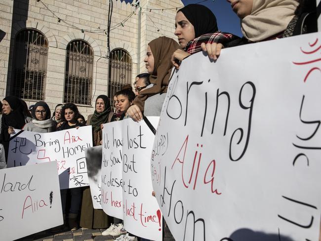 More supporters show up for Aiia Masaarwe's vigil today in Baqa al-Gharibbye. Picture: Supplied