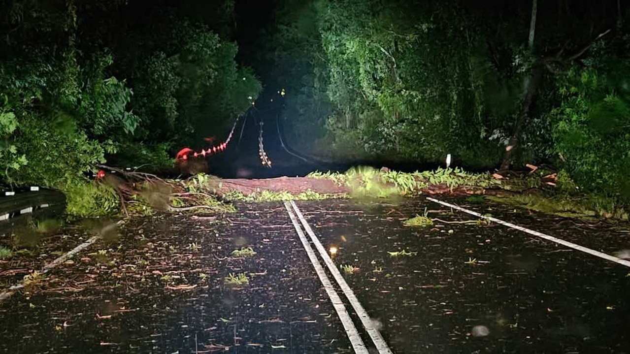 Cyclone damage on Beenleigh Redlands Road