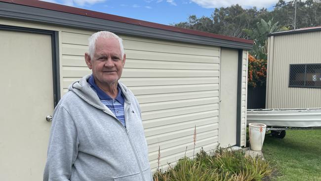 Rob Robertson was inside his home watching tv when he heard a loud bang. A 16-year-old boy was stabbed in the leg at Corindi Beach on August 13 and later died at Coffs Harbour Hospital. Picture: Chris Knight