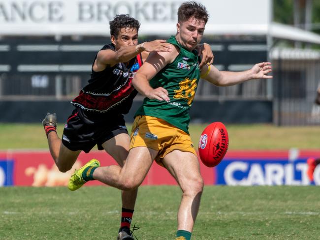 St Mary's take on Tiwi Bombers in Round 2 of the NTFL at Gardens Oval. Picture: Aaron Black/AFLNT Media