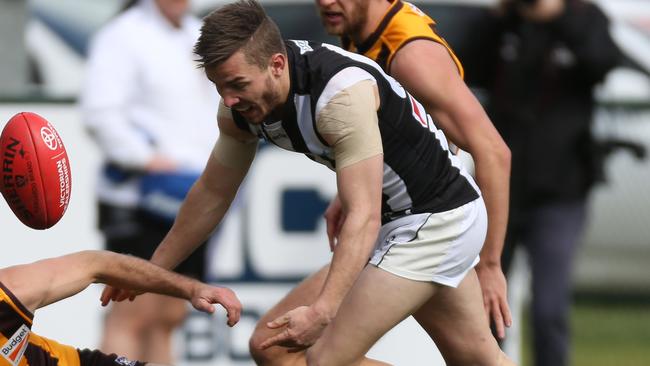 Matt Smith in action for Collingwood’s VFL team. Picture: Brendan Francis