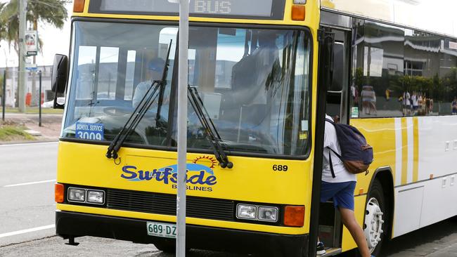 School buses in the US will be able to talk to surrounding vehicles. Picture: JERAD WILLIAMS