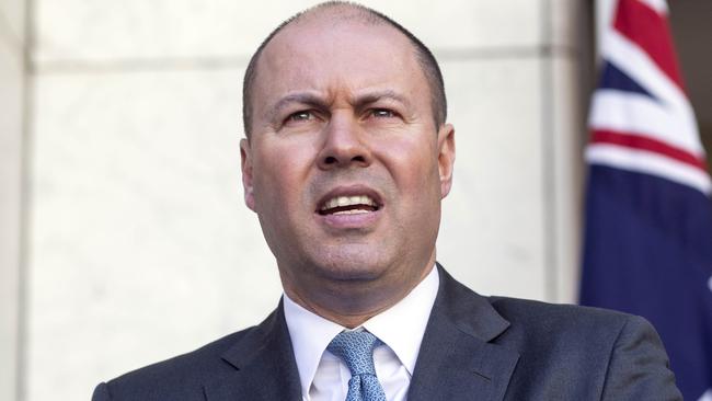 Treasurer Josh Frydenberg unveiled an ‘eye-watering’ deficit on Thursday. Picture: Gary Ramage