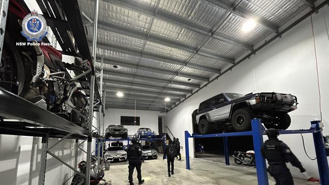 Police have seized 18 vehicles worth an estimated $2.7m. Picture: NSW Police