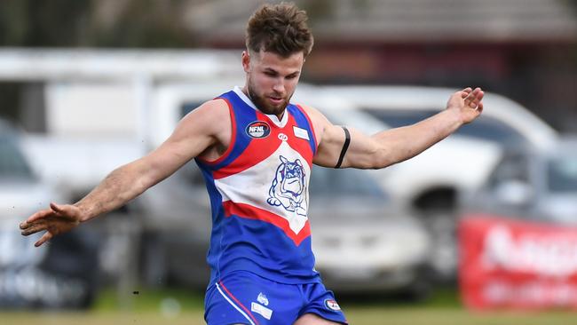 Jesse Tardio in action for North Heidleberg. Picture: Nathan William Media