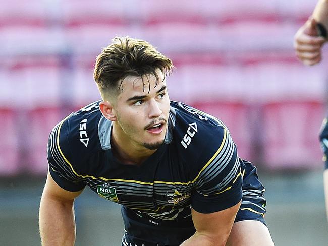 Gahan playing for the North Queensland Cowboys Under 20s team in 2017. Picture: Zak Simmonds.