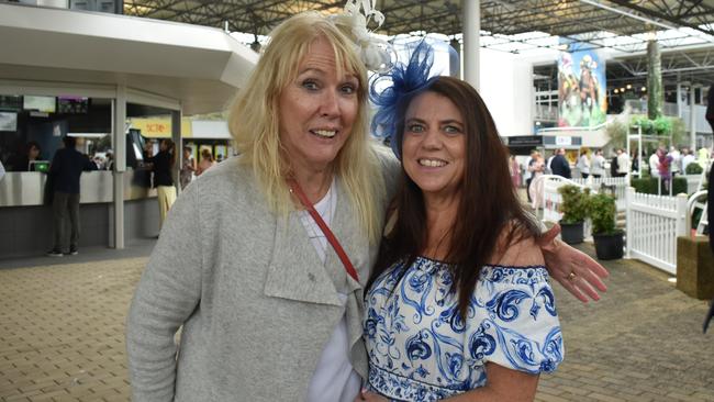 Jackie C and Tianne E at the 91.1 Hot FM Ladies Oaks Day 2025.