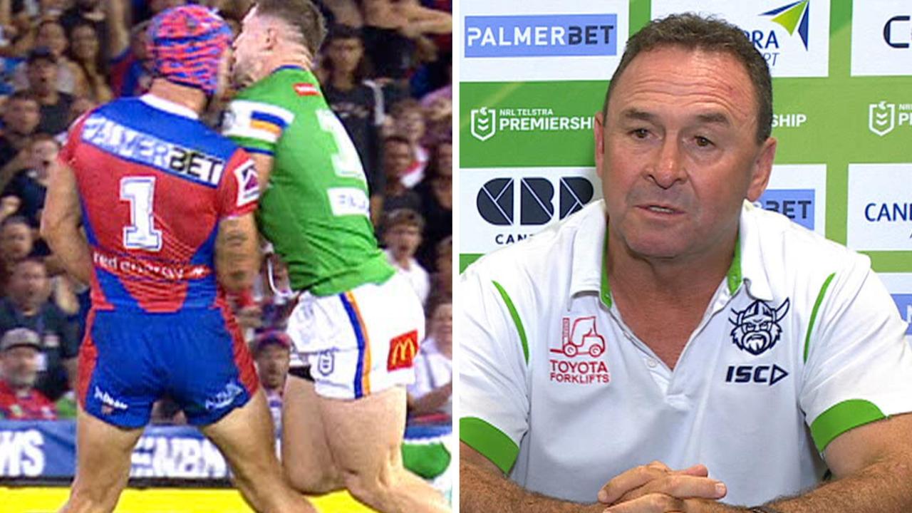 Hudson Young and Ricky Stuart.