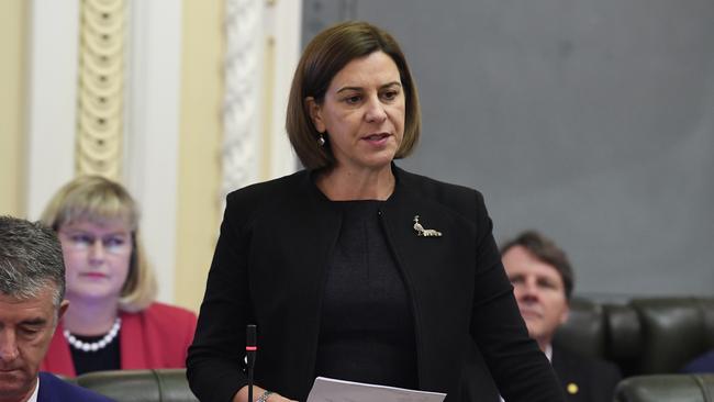 Queensland Opposition Leader Deb Frecklington has delivered her Queensland Budget response. Picture: AAP Image/Dave Hunt