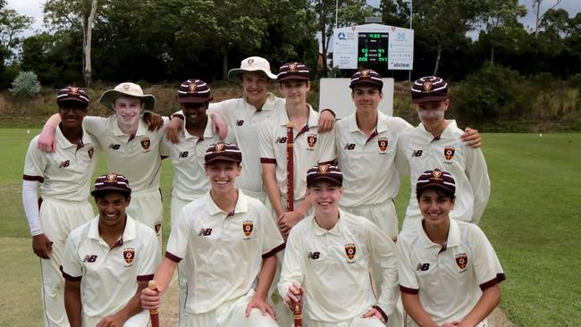 The winning St Peters team after the First XI victory. PIC: Chris Thomas