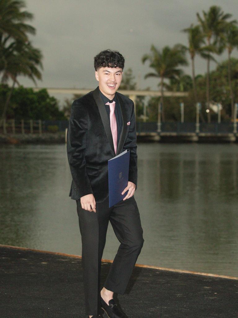 Shelby Larson among the arrivals at the Southport State High school formal held at Sea World. Picture: Glenn Campbell