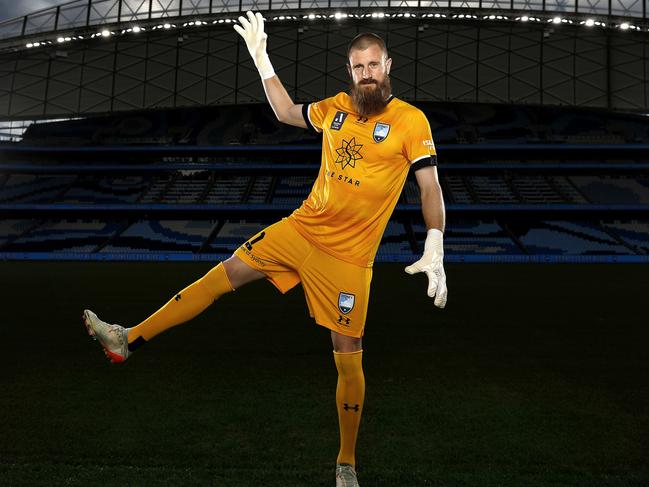 Sky Blues and Socceroos goalkeeper Andrew Redmayne is ready for Saturday night’s Sydney derby at Allianz Stadium. Picture: Phil Hillyard