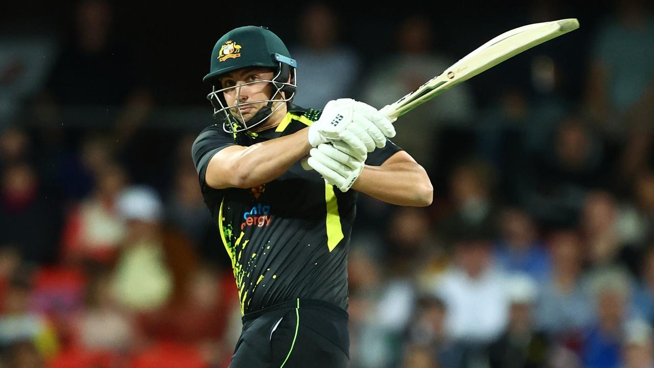 Tim David on the attack against the West Indies. Photo: Getty Images