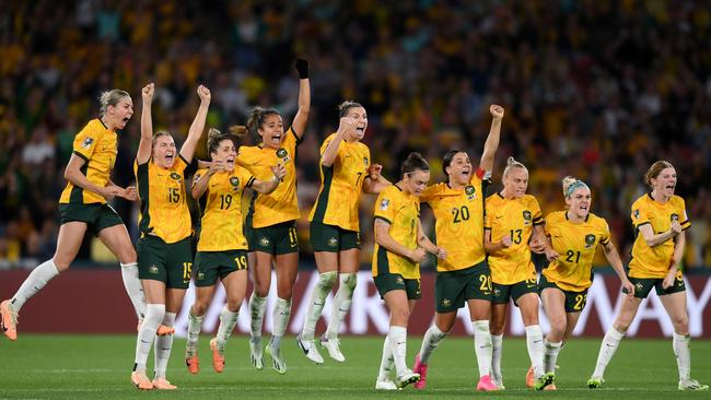 We all tuned into the Matildas’ thrilling World Cup ride on home soil. Picture: Getty Images