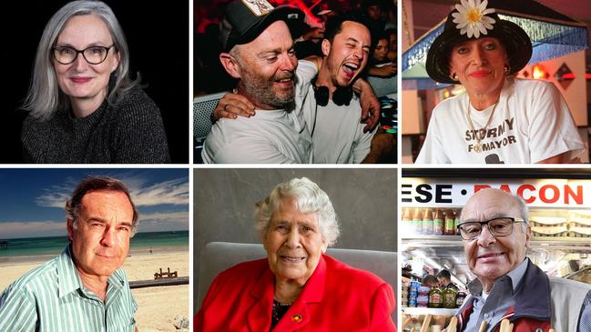 Six of the South Australians we lost in 2024. Pictures: File, supplied