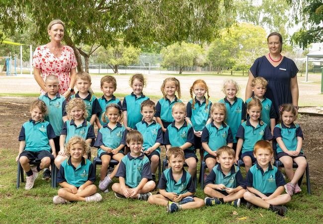 Bucasia State School Prep D Back Row: Miss French, Noah, Jayce, Eli, Lotti, Beau, Alyssa, Hali, Jaxon H, Mrs Bond Middle Row: Mila, Tate, Alani, Ahren, Jaxon S, Isla-Grace, Lexi, PippaFront Row: Cali, Korbyn, Teddy, Dmitri, Blake Picture: Michaela Harlow