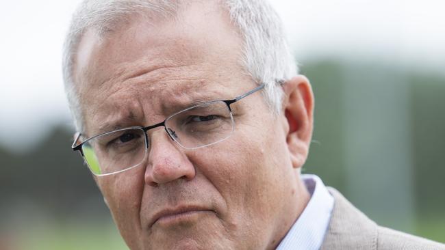 Prime Minister Scott Morrison has been dubbed “liar from the Shire” on social media. Picture: NCA NewsWire / Martin Ollman