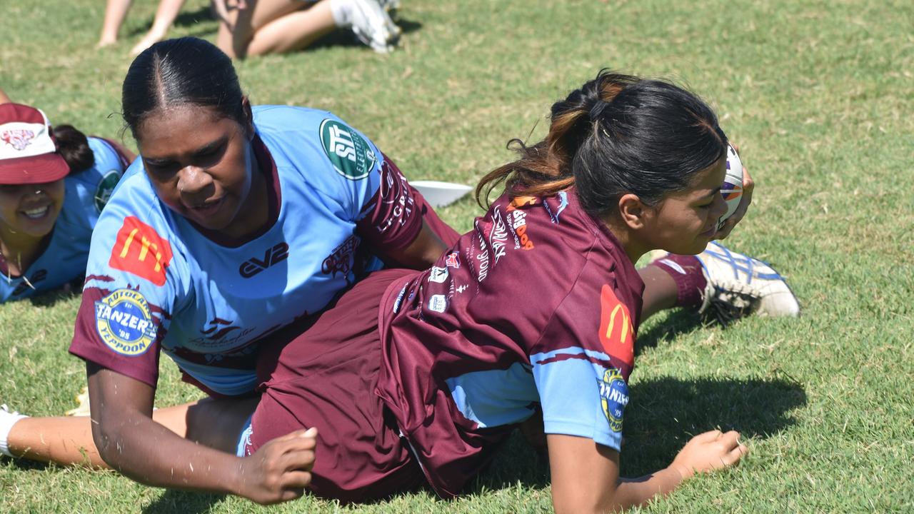 CQ Capras under-17 girls squad at pre-season training at Emmaus College, Rockhampton, on January 18, 2025.