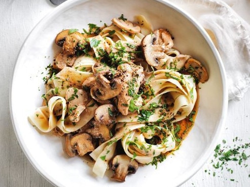 Slow cooker chicken stroganoff.