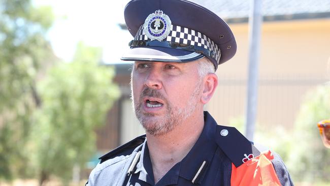 SA Police detective superintendent Shane Addison said authorities were relentless in their pursuit of drug smugglers. Picture: Stephen Laffer