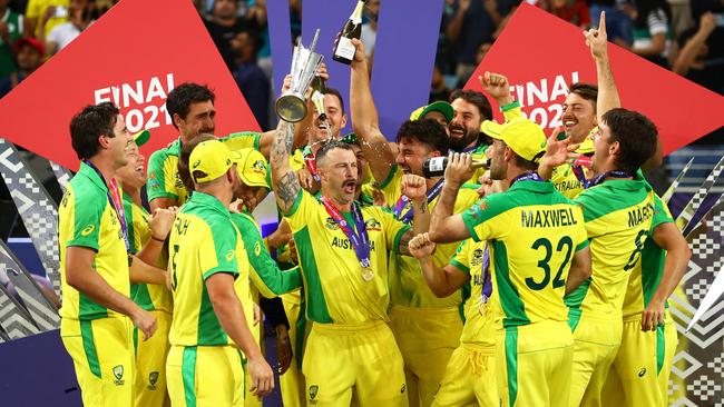 Champions... Australia has its mojo back after a stunning World Cup triumph. Picture: Getty