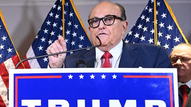 Trump's personal lawyer Rudy Giuliani has been leading his campaign against the election results. Picture: Mandel Ngan/AFP