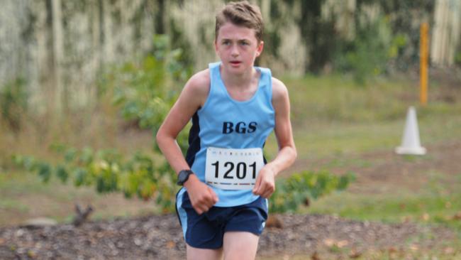 Brisbane Grammar School in action at the GPS cross country. Pic: Lizel Moore.